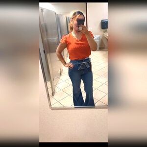 Francesca's Sneakpeek Flare jeans